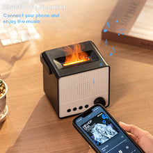 Afbeelding in Gallery-weergave laden, Square Flame Diffuser With White Noise And Bluetooth Speaker
