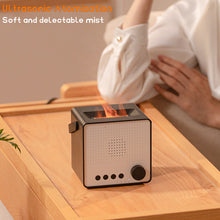 Afbeelding in Gallery-weergave laden, Square Flame Diffuser With White Noise And Bluetooth Speaker
